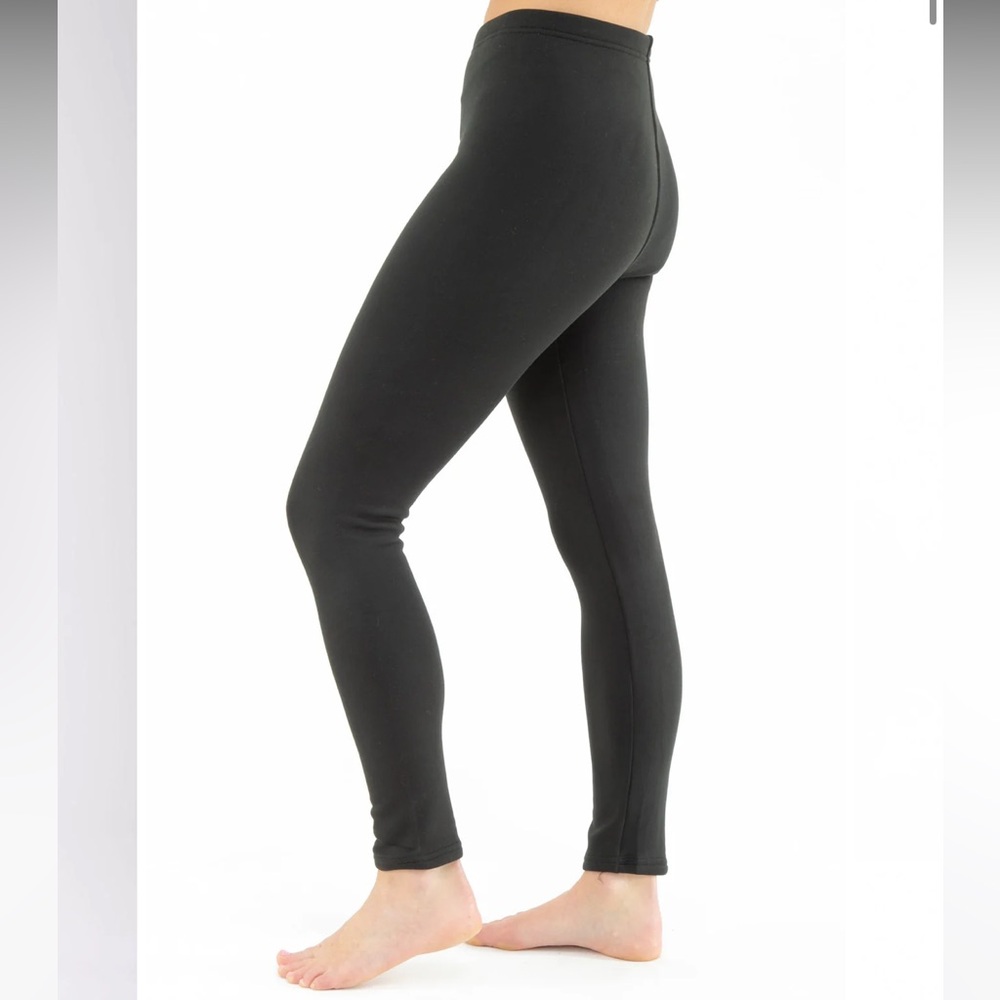 Just Cozy Black Cozy-lined Leggings XS/S